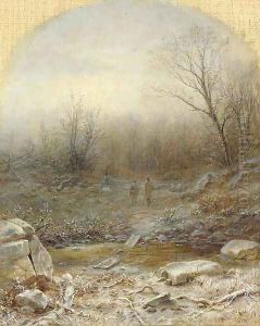 Figures in a Winter Landscape by George Henry Boughton