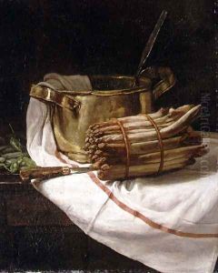 Still Life with Asparagus, 1881 by Francois Bonvin