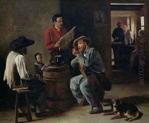 Interior of a Tavern, 1859 by Francois Bonvin