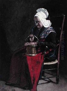 Old Woman with Brass Pot, 1862 by Francois Bonvin