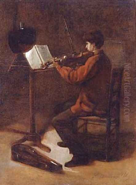 Le violoniste 1869 - view 1