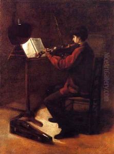Violinist by Francois Bonvin