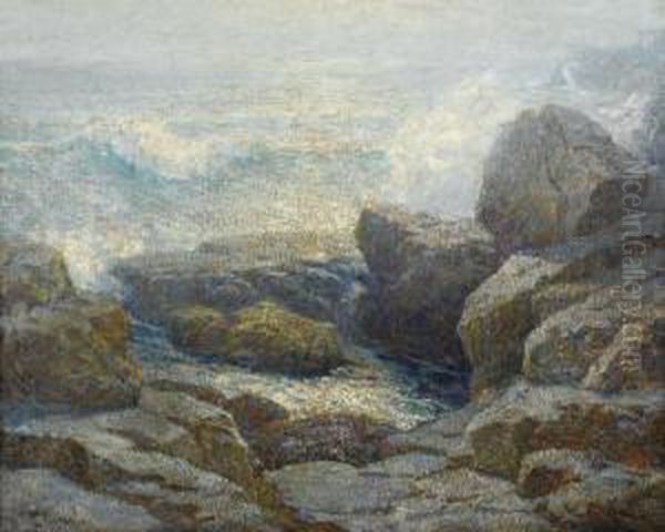 Breakers On A Rocky Shore - view 1
