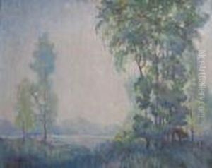 Landscape In Spring by Ernest Albert