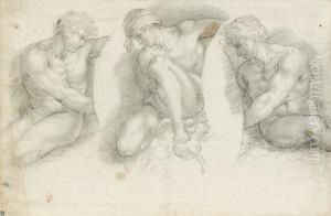 Trois Figures Pour Des Stucs by Cherubino Alberti