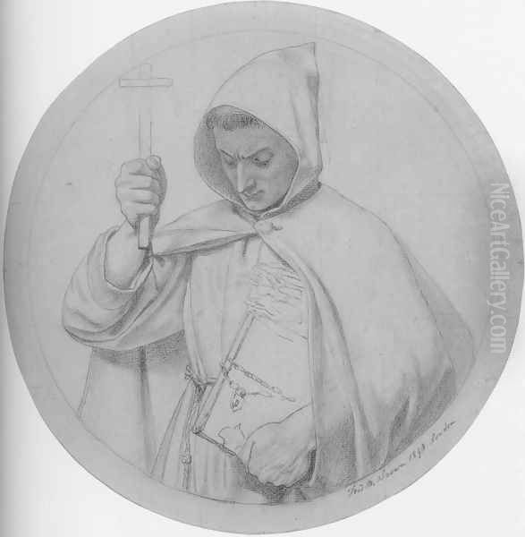 Study of a Monk, representing Catholic Faith - view 1