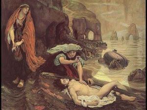 Don Juan Discovered by Haydee by Ford Madox Brown