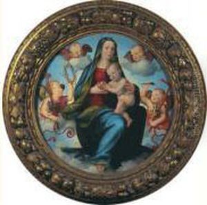 La Vierge A L'enfant Entre Quatre Anges by Mariotto Albertinelli