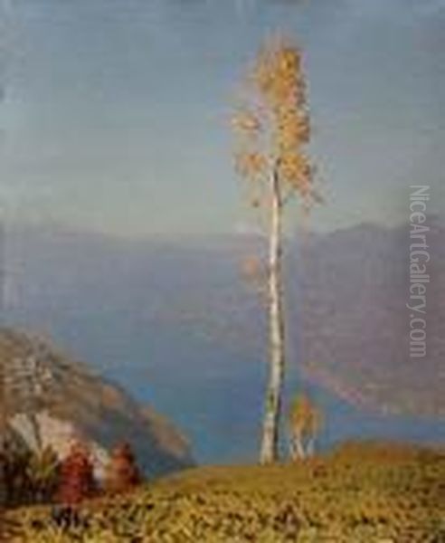 Veduta Dall'alto Del Lago Di Lugano - view 1