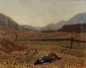 Sole Di Primavera In Valceresio -1934 by Oreste Albertini