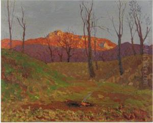 Tramonto Sul Monte Besa by Oreste Albertini