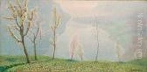 Lago Di Lugano by Oreste Albertini