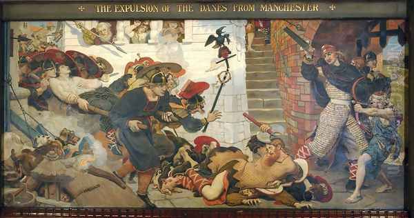 The Expulsion of the Danes from Manchester by Ford Madox Brown