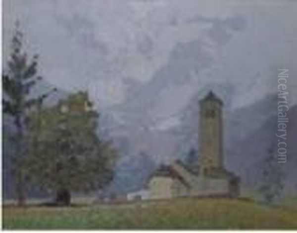 Chiesetta Di Montagna by Oreste Albertini