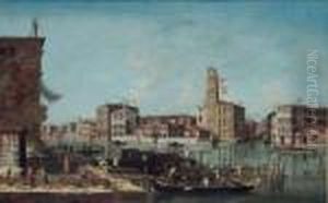 Venezia, Veduta Del Canal Grande Alla Confluenza Con Il Rio Cannaregio by Francesco Albotto