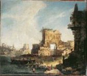 Caprice Fluvial Avec Ruines