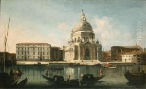 The Grand Canal And Santa Maria Della Salute, Venice by Francesco Albotto