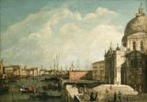 Santa Maria Della Salute,
Venice, With The Entrance To The Grandcanal And The Bacino Beyond by Francesco Albotto