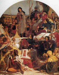 Chaucer at the Court of Edward III 2 by Ford Madox Brown