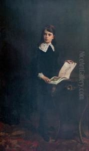 Portret Dziewczynki by Kazimierz Alchimowicz
