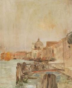 Veduta Della Basilica Di Santa Maria Della Salute, Venezia by Ambrogio Antonio Alciati