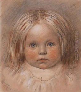 A study of 'Catherine Madox Brown' by Ford Madox Brown