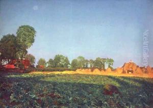 The grain harvest by Ford Madox Brown