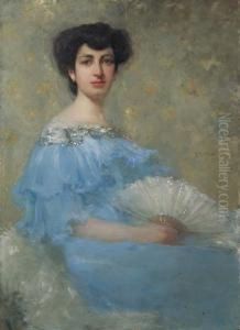 Ritratto Femminile Con Ventaglio - 1904
