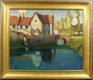 Chateau By A Stream Innormandy by George Ames Aldrich