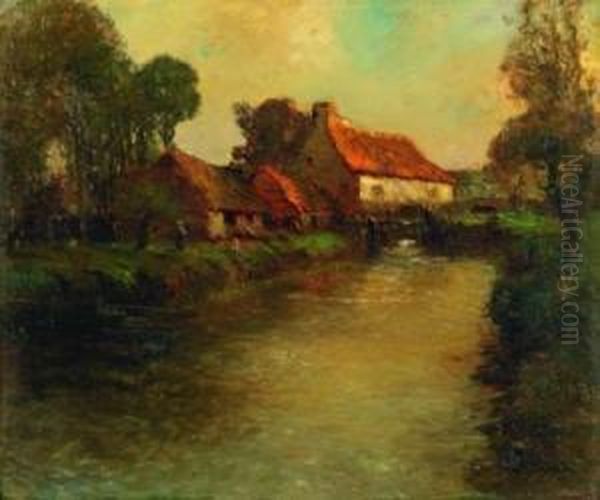 Cottages By A Stream - view 1