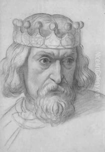 The Spirit of Justice: study for the head of a Counsellor The Spirit of Justice: study for the head of a Counsellor