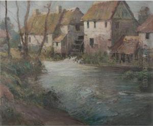 Landscape With River And Mill Landscape With River And Mill