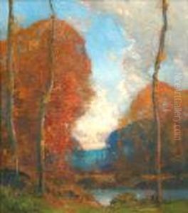 Autumn Landscape by George Ames Aldrich