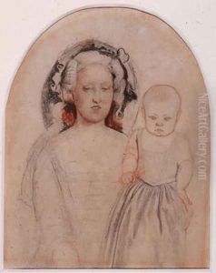 Study of Emma and Catherine for 'Pretty Baa Lambs'