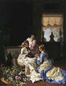 Spring's New Arrivals by Charles Baugniet