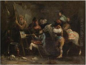 La Critica (the Critique) by Leonardo Alenza Y Nieto