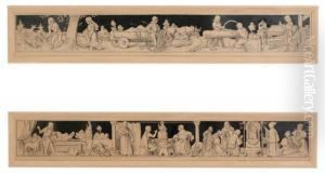 Woodcarving - Design For A Sgrafitto On A House Inholesovice by Mikolas Ales