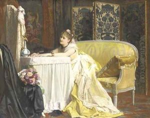 After the Ball by Charles Baugniet