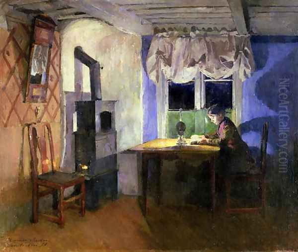 By Lamplight 1890 - view 1