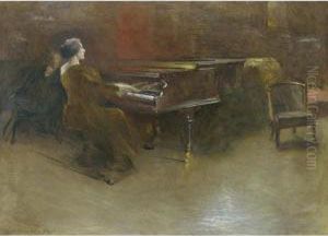 At The Piano (helen Hopekirk Wison, 1894) by John White Alexander