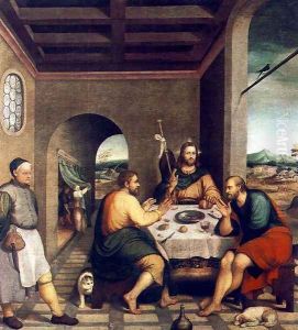 Supper at Emmaus c. 1538 by Jacopo Bassano (Jacopo da Ponte)