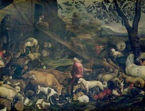 Animals Entering the Ark