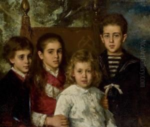 Portrait Of The Children Of Paul Pavlovich Demidoff Portrait Of The Children Of Paul Pavlovich Demidoff