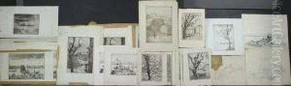 School, Early 20th Century, A 
Group Of 25 Etchings And Three Pencil Drawings, Presumably By The 
American Artist Hope Smith , Various Sizes With Most In Good Condition.
 Unframed. Provenance - view 1