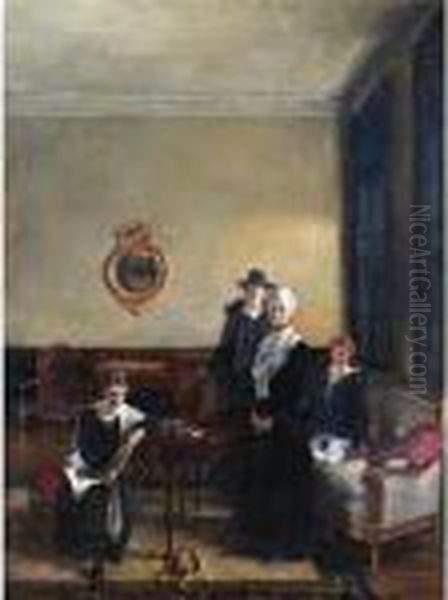 Portrait Of Mrs John Brown And Her Daughters - view 1