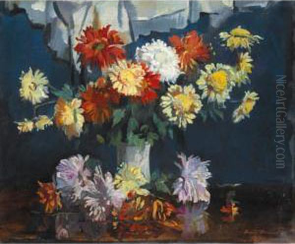 Chrysanthemums - view 1