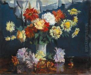 Chrysanthemums by David Alison
