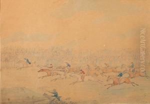 A Steeplechase by Henry Jr Alken