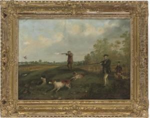 A Partridge Shoot by Henry Jr Alken