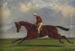 Lord St. Vincent's 'lord Clifden' With J. Osbourne Up, Winner Of The St. Leger by Henry Jr Alken